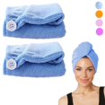 thumbnail image 1 of 2 Twist Microfiber Hair Head Wraps Magic Fast Dry Towel Drying Bath Hat Spa Soft, 1 of 5