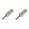 thumbnail image 1 of (2) Two Genuine NEUTRIK NA3MP - 3 Pin XLR Male to 1/4" TRS Male Plug Adapter, 1 of 4