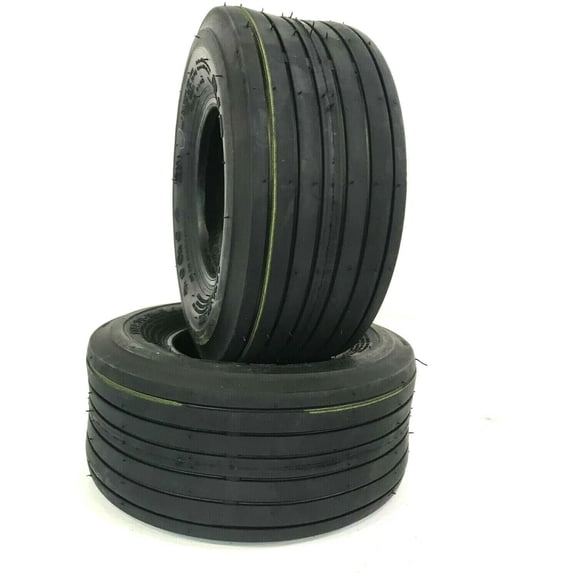 (2) Two New 11x4.00-5 4pr Smooth Rib Lawn Mower Tractor Go Kart Heavy Duty