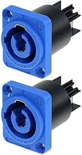 Câble D'alimentation Powercon (bleu) Vers Prise Mâle Edison Neutrik - 6