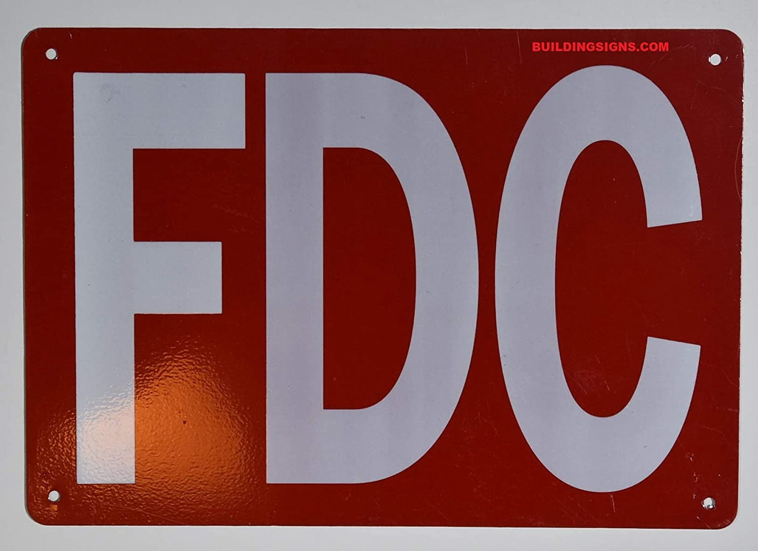 Fdc Red2 2 (Two) PCS FDC Sign (Aluminium, Reflective, RED,7X10) (ref-2201 ...