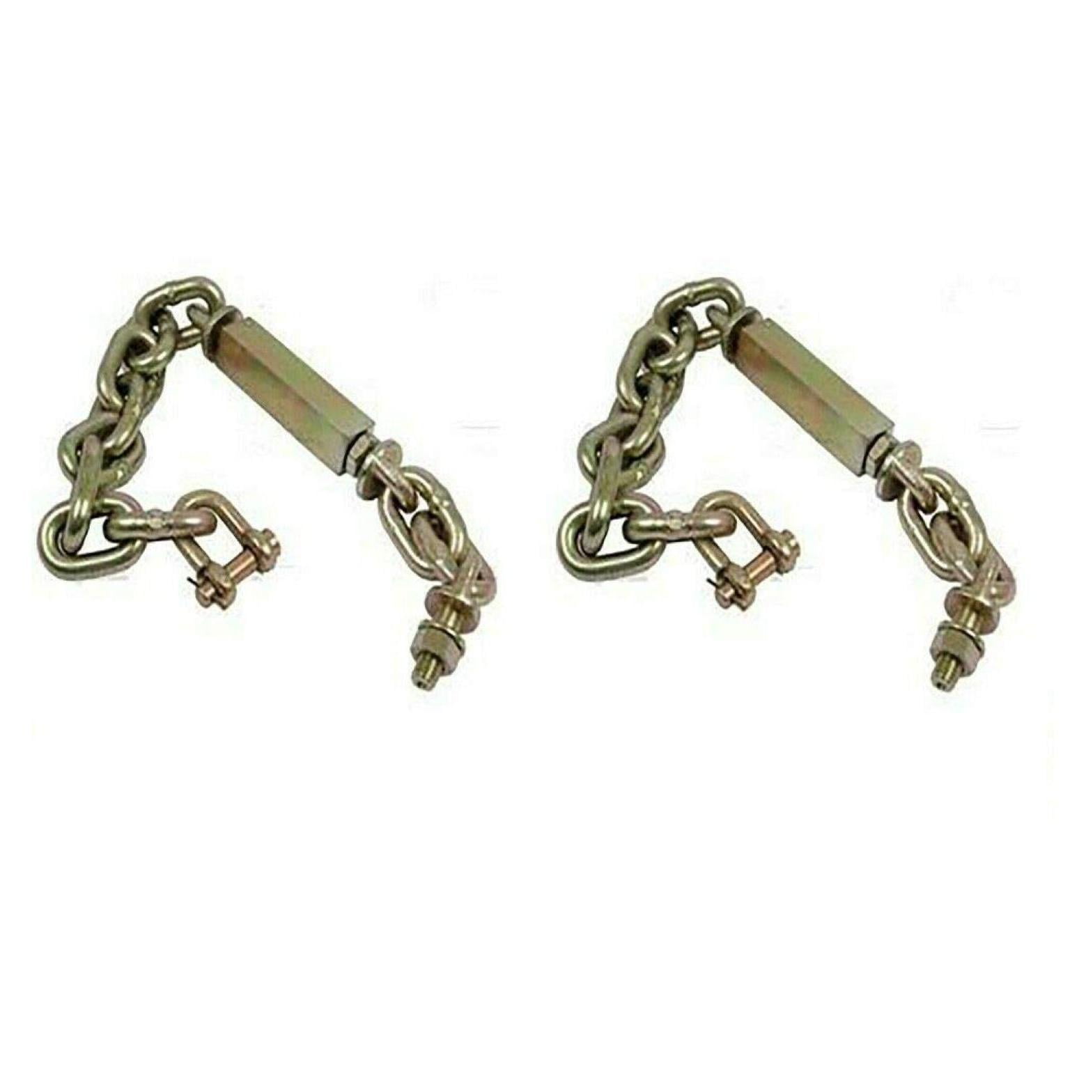 2 (Two) Universal 3 Point Hitch Chain Stabilizer Turnbuckle Sway