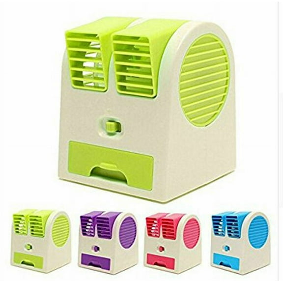 2 USB Portable Mini Fan Blade-less Mini Cooler Air Vent Cooling Fan Fragrance