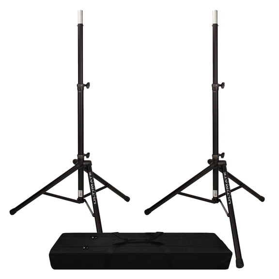 (2) Ultimate Support TS-80B Speaker Stands & Carry Bag Bundle