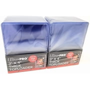 2 Ultra Pro 55pt Top Loader Packs 25ct 50 Total Toploaders 81181-55 Pt for Thick Cards