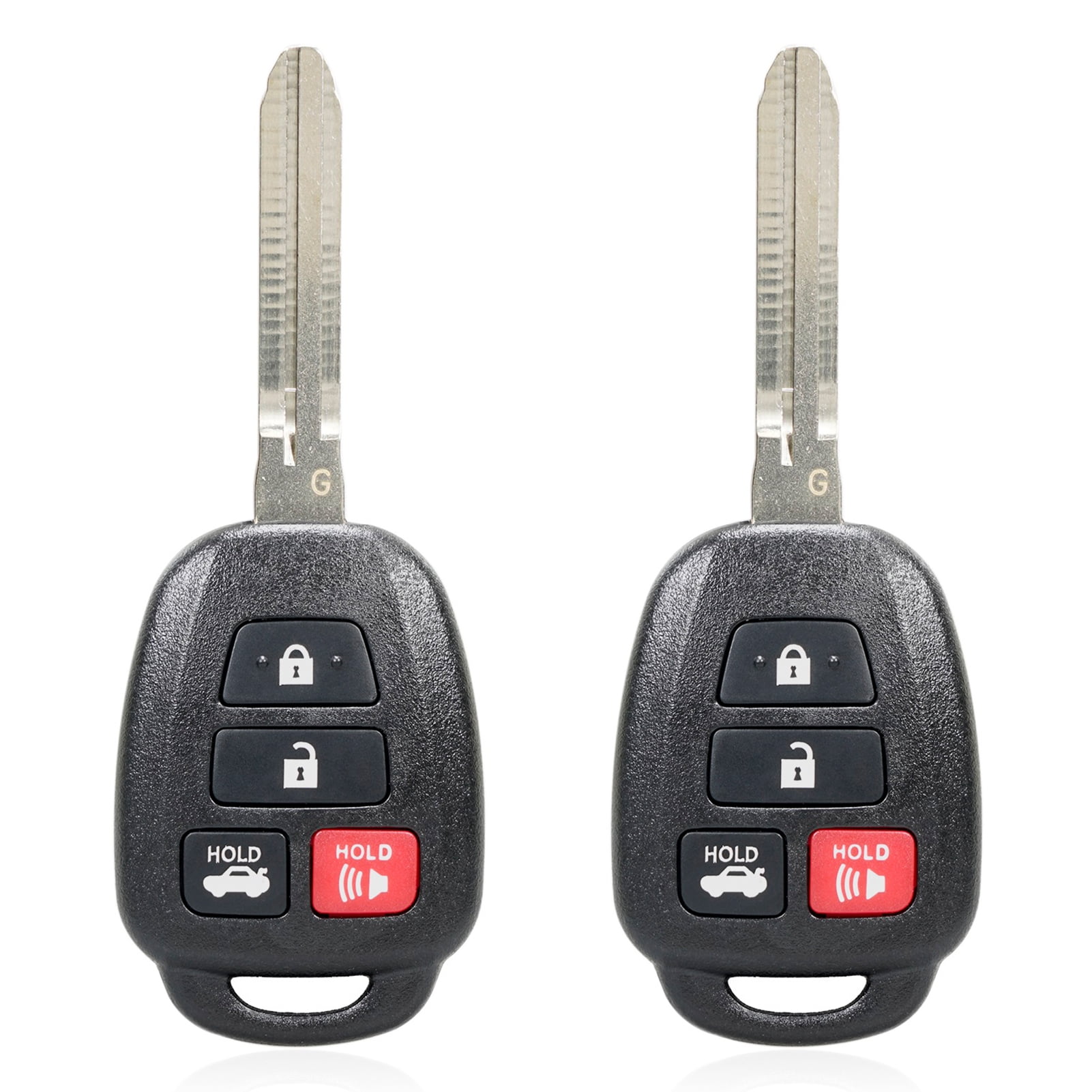 AUTOKEYMAX 2 Uncut For 2012-2014 Toyota Camry Keyless Entry Remote Head Key Fob HYQ12BDM 315MHZ G chip