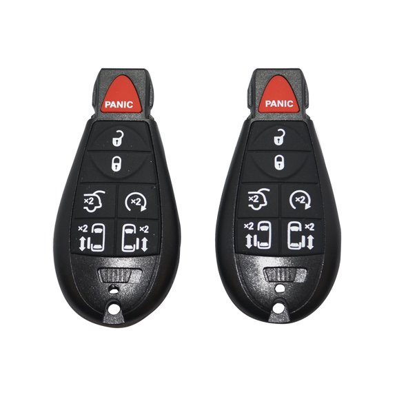 2 Uncut Replacement Fobik Smart Key Fob Keyless Remote for Chrysler Dodge 7BTN