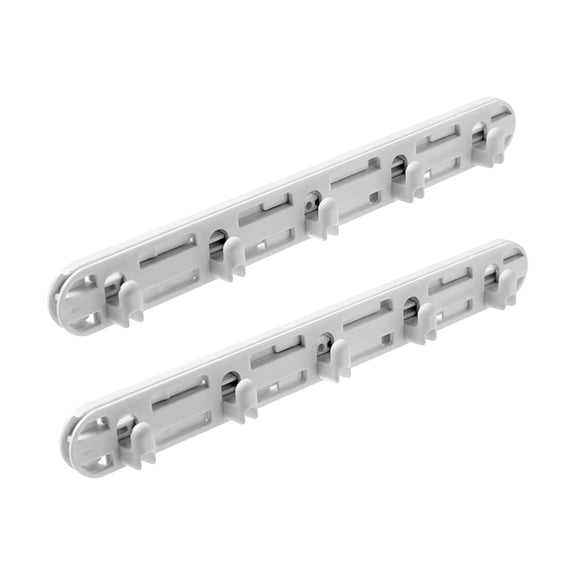 2 Units Gap Slide Hooks Kitchenware Racks Sliding Rail Hooks PS Material for Office Hotel Household