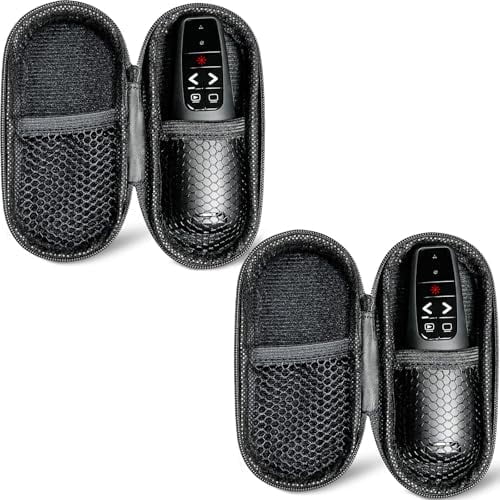 (2 Units) Presentation Clicker PowerPoint Presenter Remote: Laser Pointer Project Power Point PPT Clicker for Mac Laptop Office, Wireless Computer Clickers Slideshow Google Slide Advancer