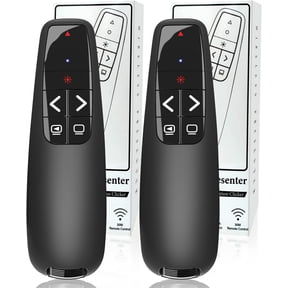 (2 Units) Wireless Presenter Remote, Clicker for Laptop PowerPoint Presentations Pointer, RF Computer Clicker for Presentations Remote, Slideshow/Smartboard/College/Classroom/PPT Clicker