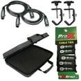 thumbnail image 1 of (2) Universal 25FT 3-Pin DMX Lighting Cables with Universal Light-Duty Lighting C-Clamps & Carry Case Package, 1 of 9