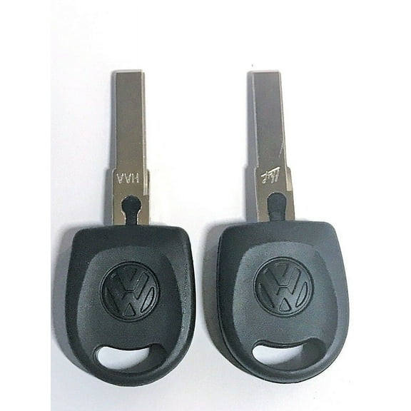2 VW HU66T6 Volkswagen Transponder Chip Key Golf Jetta Passat Beetle 2000-2005 VLS