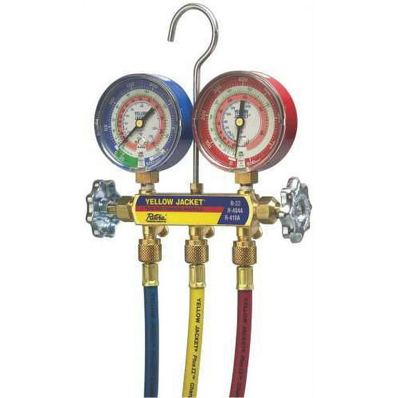 2 Valve Manifold With 3-1/8 In. Gauges And 60 In. Hose