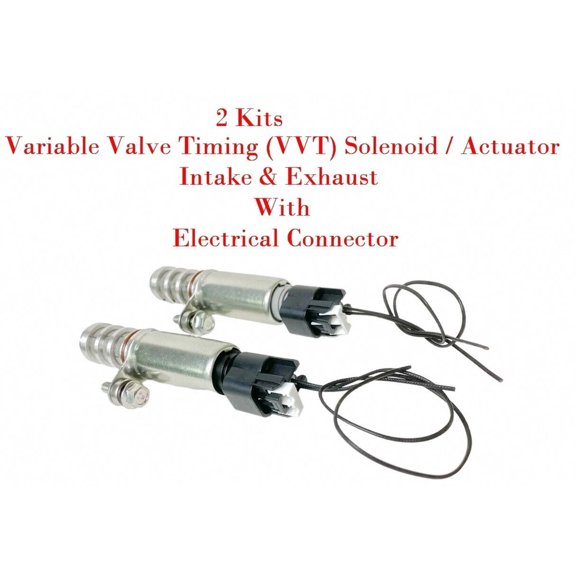 2 Variable Valve Timing Solenoid Intake Exhaust W/Connector Fits: GM Saab