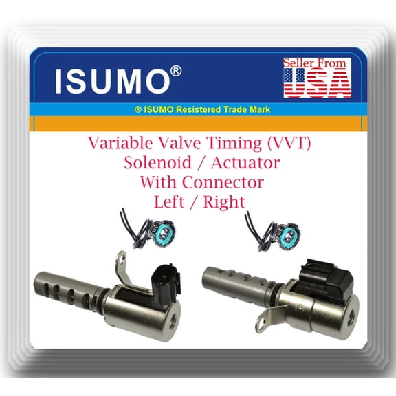 2 Variable Valve Timing Solenoid W/Connector Left/Right Fits Lexus Toyota 99-10