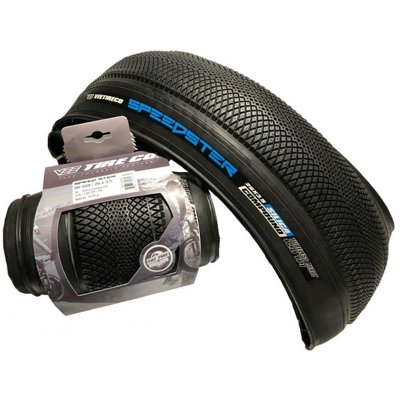 2 Vee Tire 26x3.5 Speedster Pair of Fat Tires Folding Bead Silica Compound