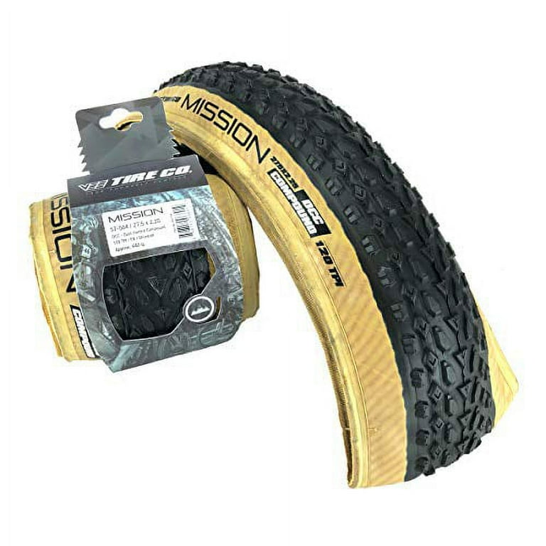 2 Vee Tire Mission 27.5x2.25 Bike Tires with Folding Bead Dual Control Compound