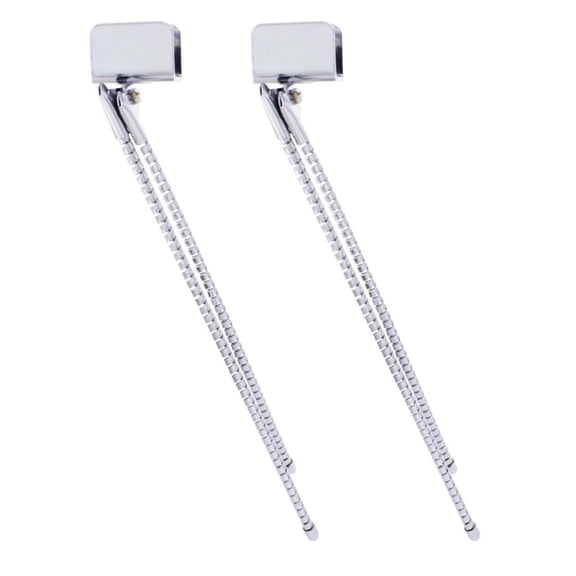 (2) Vintage Classic Antique Car Truck Universal Spiral Chrome Curb Feelers