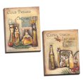 thumbnail image 1 of 2 Vintage Extra Virgin Infused and Cold Pressed Organic Olive Oil Set; Kitchen Décor; 2-11x14" Stretched Canvases, 1 of 3