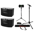 thumbnail image 1 of (2) Vocopro SV-500 3-Way 10" Karaoke Speakers+Mic+Bag+Tablet Smartphone Stand, 1 of 11