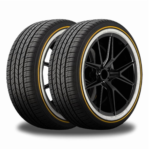 2 Vogue Custom Built SCT2 Gold Stripe+White Sidewall 275/55R20 117H 60K Warranty 0.3213.201 / 275/55/20 / 2755520