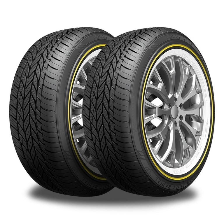 2 Vogue Tyres Custom Built Radial 225/60R16 102H White/Gold 