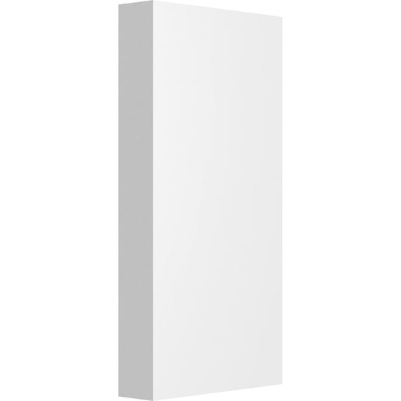 2"W x 4"H x 1/2"P Standard Foster Plinth Block with Square Edge