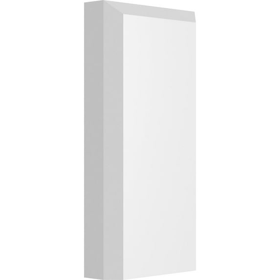 2"W x 4"H x 1"P Standard Foster Plinth Block with Beveled Edge (2-Pack)