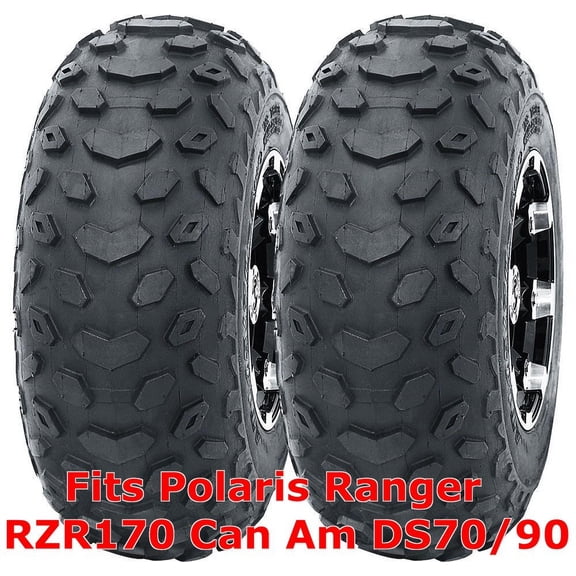 2 WANDA ATV tires 19x7-8 19x7x8 Polaris Ranger RZR170 Can Am DS70/90 front P330