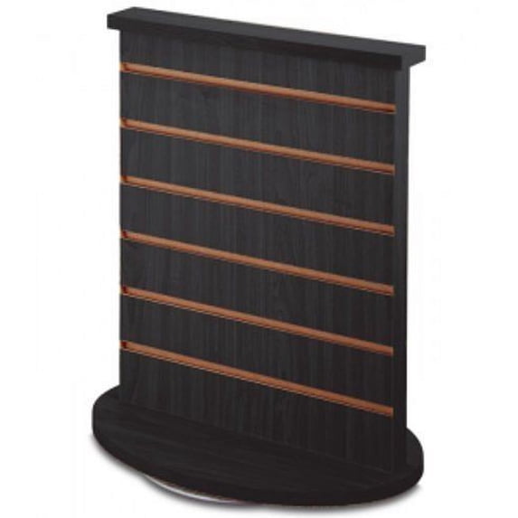 2 WAY SLATWALL BLACK COUNTERTOP SPINNER