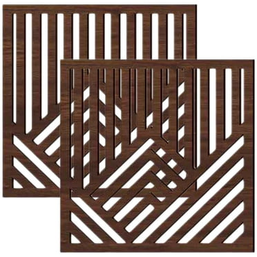 2 Wall Hangings - Hollowed Panels