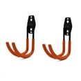 thumbnail image 1 of 2 Wall-Mounted Composite Pulley with Wall-Mounted Bow Frames Storage and Display Equipment Metal Hooks Orange, 1 of 5