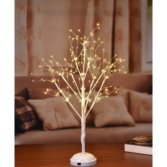 2' Warm White LED Battery Operated Tree