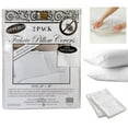 thumbnail image 1 of 2 Waterproof White Non-Woven Fabric Pillow Breathable Protector Zippered 20"X30", 1 of 5