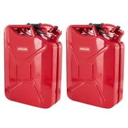 2 Wavian 3009 5.3 Gallon 20 Liter Authentic CARB Jerry Can with Spout, Red