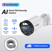 WEILAILIFE 5MP Add on Camera for POE Security Camera System, PIR Motion Detection