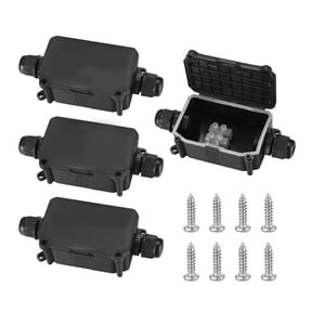 2 Way Cable Connectors IP66 Waterproof Junction Box Set of 4 for Outdoors