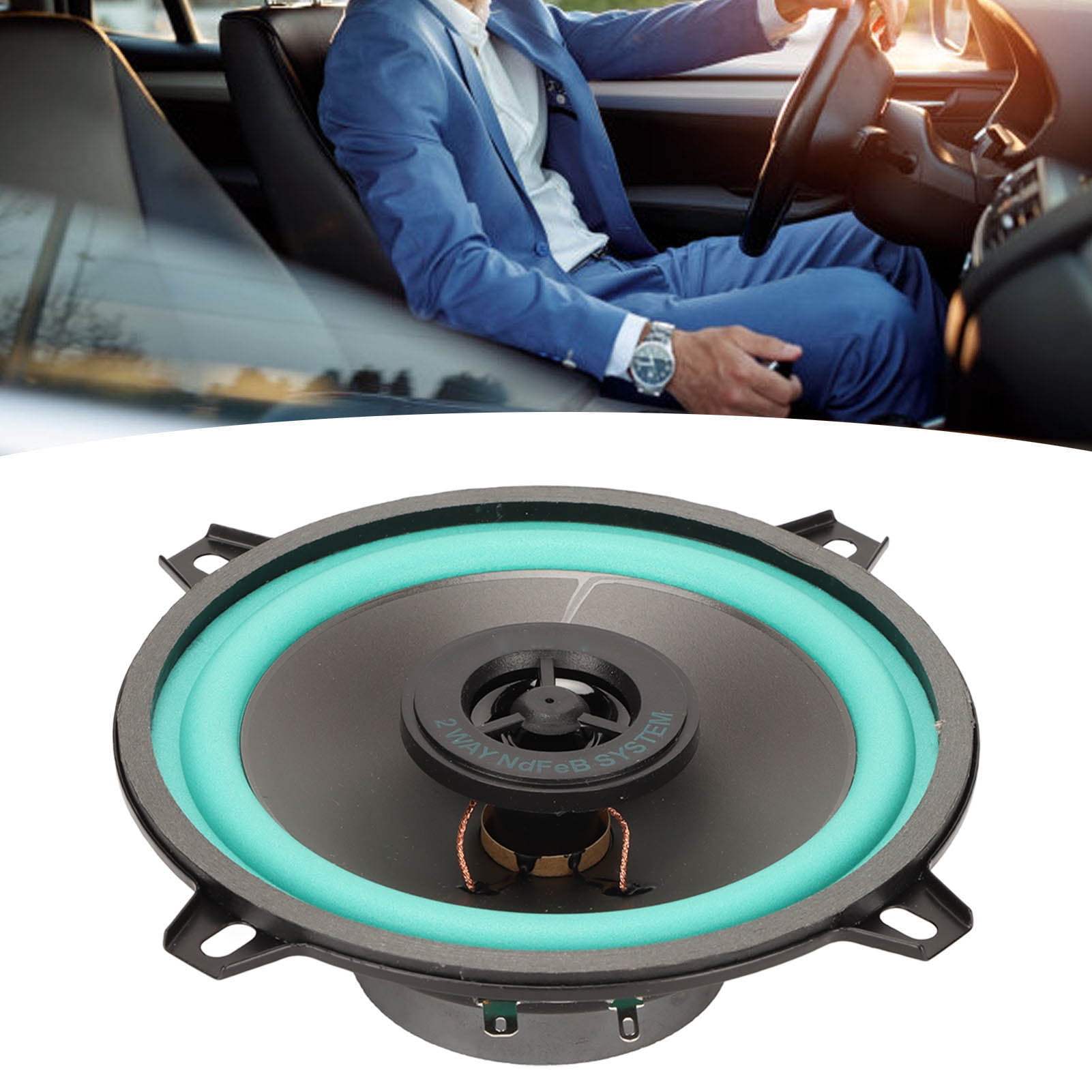 2 Way Car Coaxial Speaker, 5 Inch 100W Stereo Sound Car Midrange
