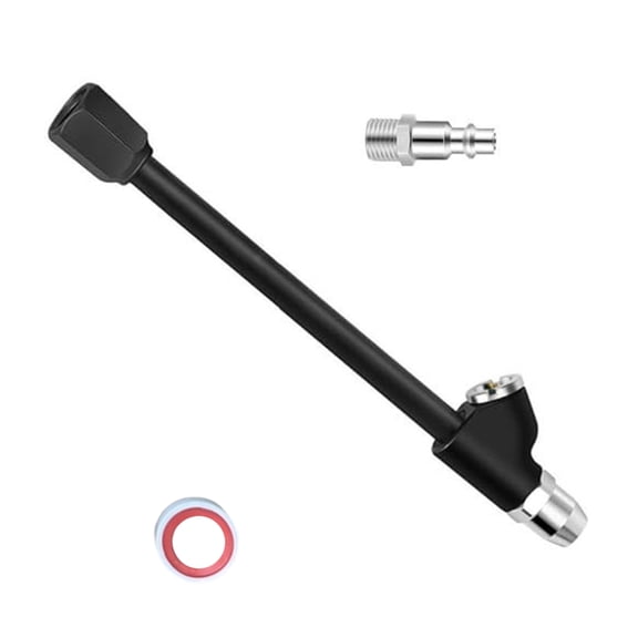 2 Way Connection Air Chuck 1/4Inch Double Head Air Chuck for Tire Inflator Gauges Air Compressor