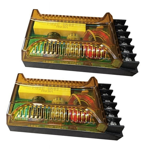 2 Way Crossover for Speaker, -2001 2Pcs Speaker Frequency Divider Speakers 2 Crossover Divider Crossover Filter