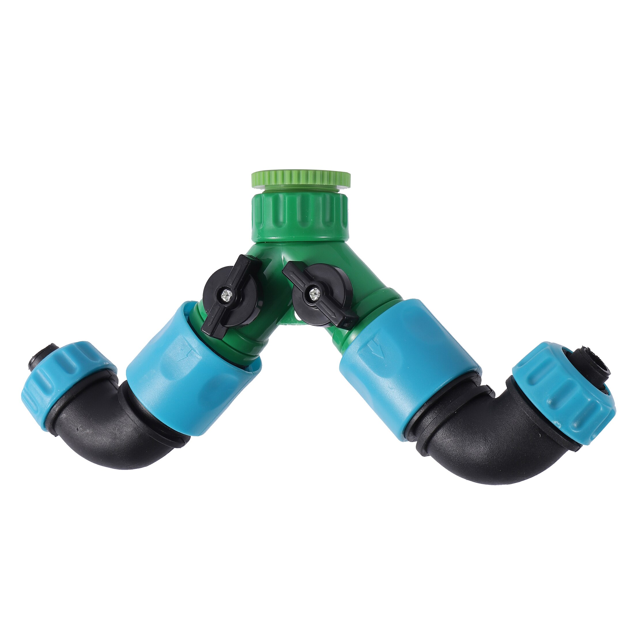 2Way Faucet Tap Y Splitter 1/2”3/4” Thread Convert 16mm Pipe Garden Irrigation Water Supply