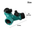 thumbnail image 1 of 2 Way Garden Hose Splitter Y-Type Watering Connector Distributor for Outdoor Tap 3/4 Inch ABS Plastic Water Hose Connector for Gardening Cleaning Irrigation, 1 of 11