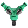 2 Way Garden Water Pipe Connectors Pipe Adapter Y Shape Hose Splitter ...