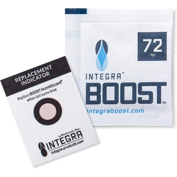 2-Way Humidity Control Pack - Preserve Flavor & Control Humidity at 72% - Moisture Absorber for Herbs, Spices & More - 8 Gram (Pack of 50)