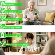 Mutai 2-Way Wireless Intercom for Seniors, Hands-Free Full Duplex, Long Range Elderly Communication Radio, 4 Ringtones