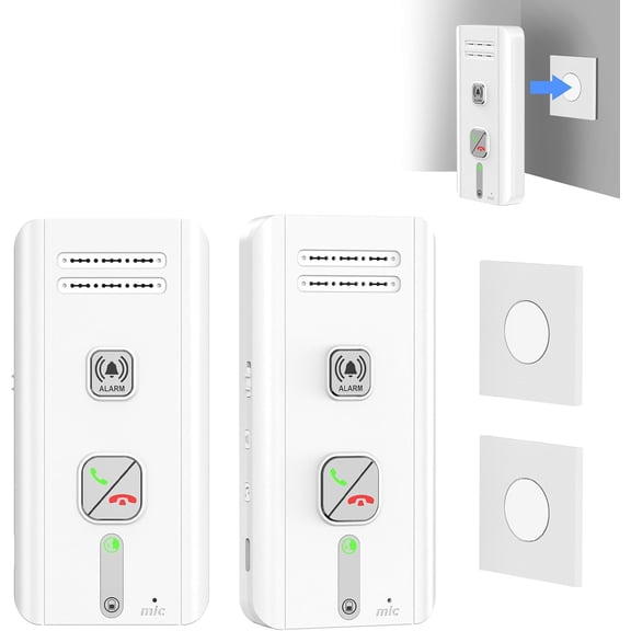 2 Way Intercoms Wireless for Home Office,2026 Upgraded Magnetic Adsorption Long Range Intercom System,Portable Room to Room 30 Days Long Standby Time 5 Level Volume Adjustment, Expand to 5 Intercoms