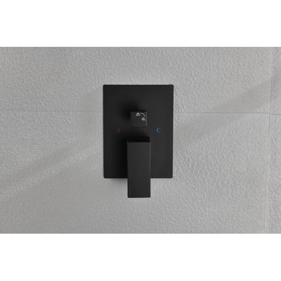 2 Way Outlet Function Solid Brass Shower Diverter Valve Mixer Rough-In Shower Handle Valve Kit Replacement