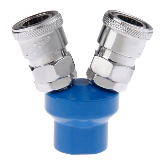 2 Way Pneumatic Air Quick Connecting Coupler Female Thread 1/4" NPT Self-lock Pneumatic Pipe Fittings for Air Hose