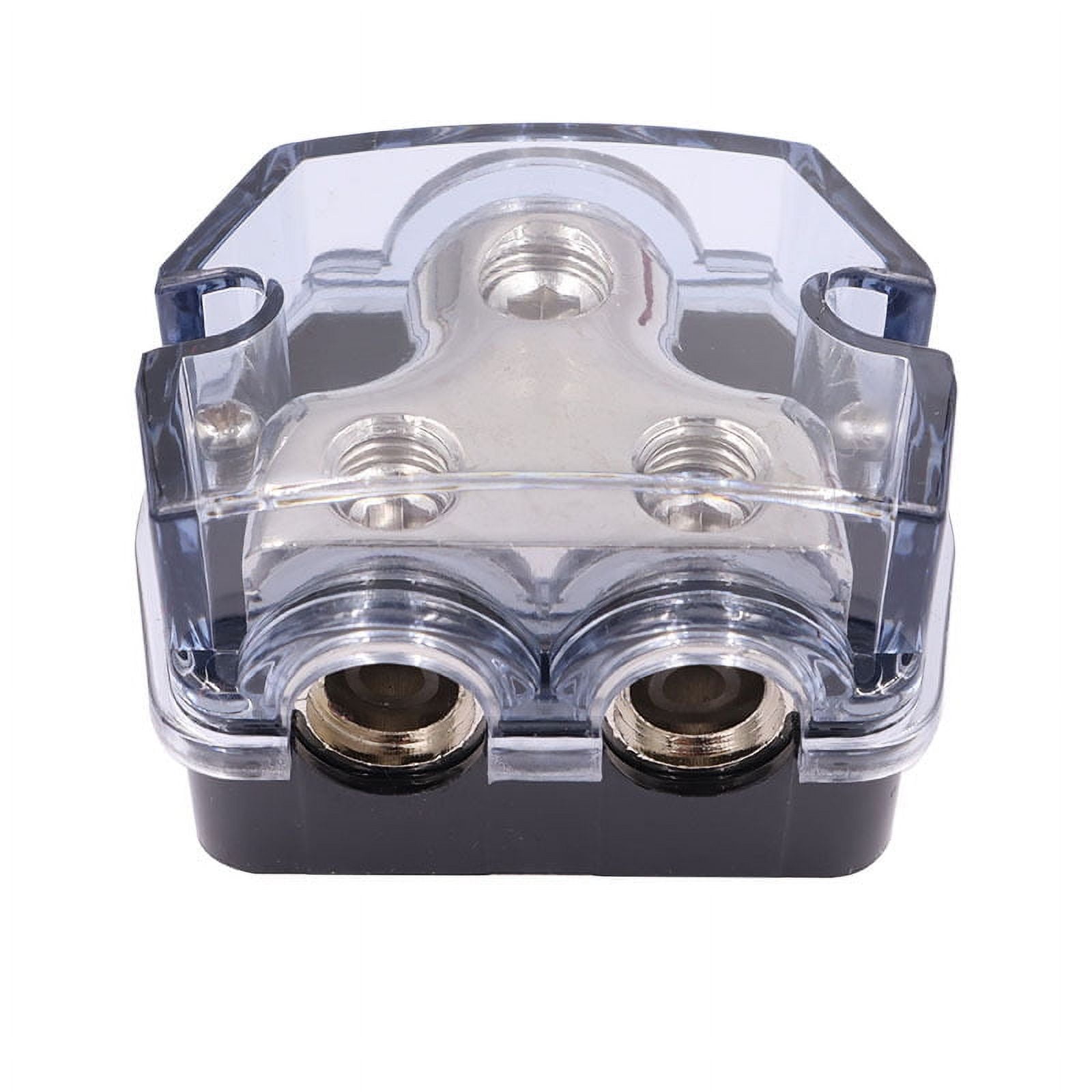 2 Way Power Distribution Block Gauge Out, Car Audio Stereo Amp