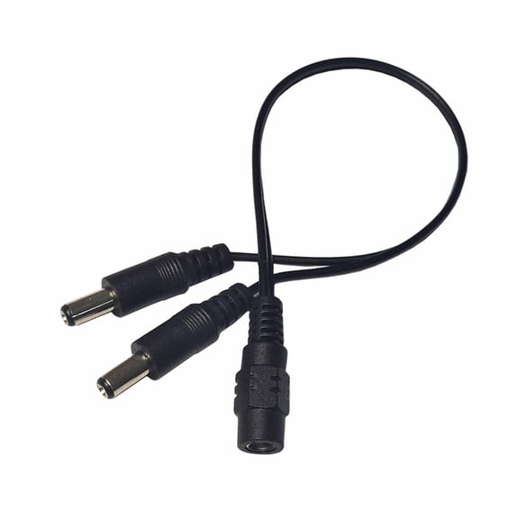 2 Way Power Distribution Cable, DC5.5x2.1mm Adapter Power Splitter Cable for LED Lighting and Surveillances Gear